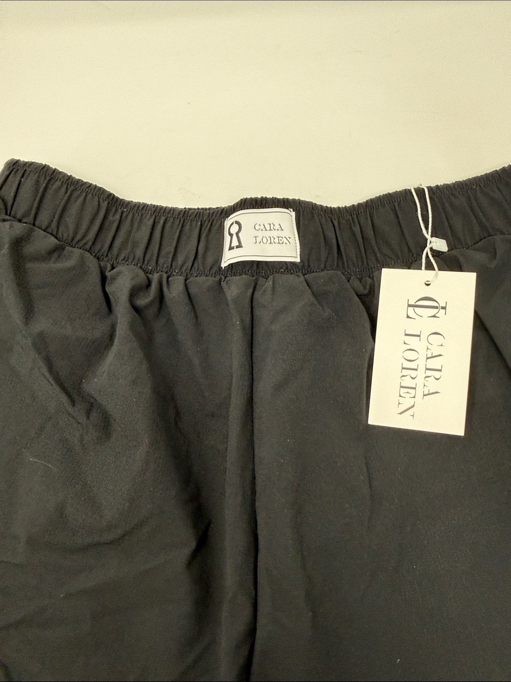 Cara Loren Black Women's Elastic-Waist track Shorts size M - Picture 4 of 8